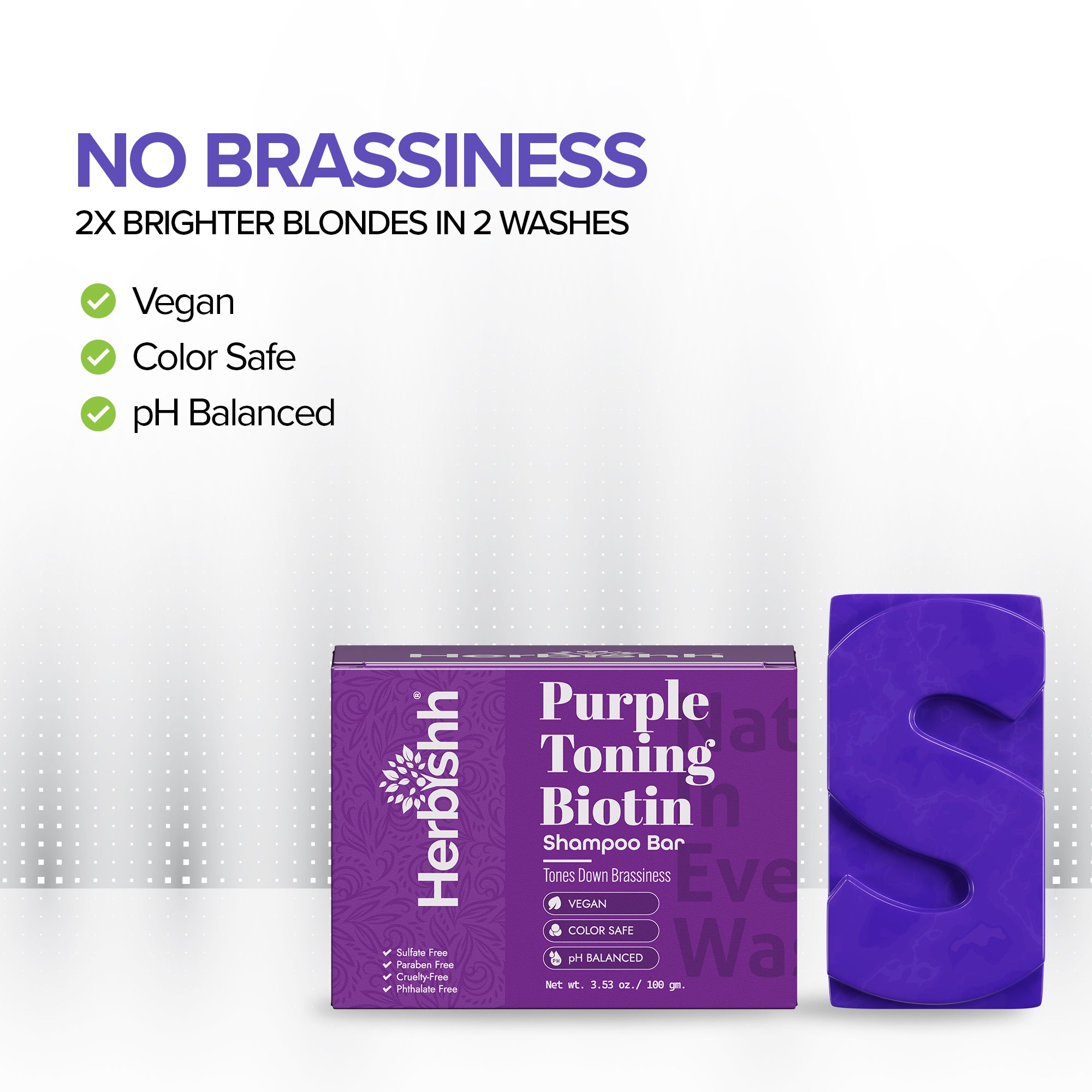 Herbishh Purple Shapoo & Conditioner Set, Neutralizes Yellow & Brassy - View #6