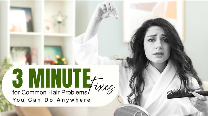 The 3-Minute Fixes for Common Hair Problems You Can Do Anywhere ...