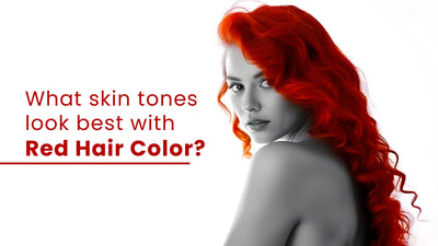 What skin tones look best with red hair color?