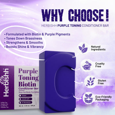 Purple Toning Biotin Conditioner Bar