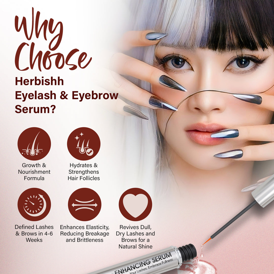 Herbishh Eyebrow & Eyelash Serum Duo | Brow + Lash Growth in One