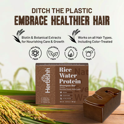 Rice water shampoo bar 