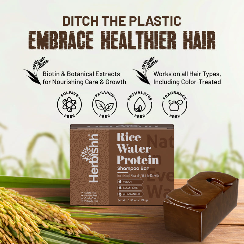 Rice water shampoo bar 