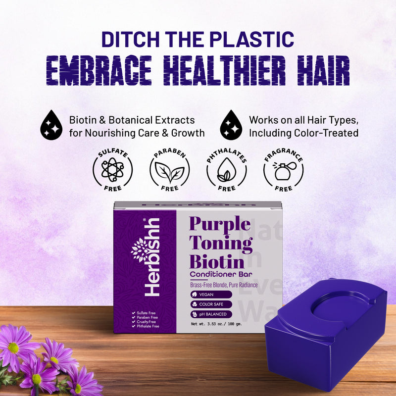 Purple Toning Biotin Conditioner Bar