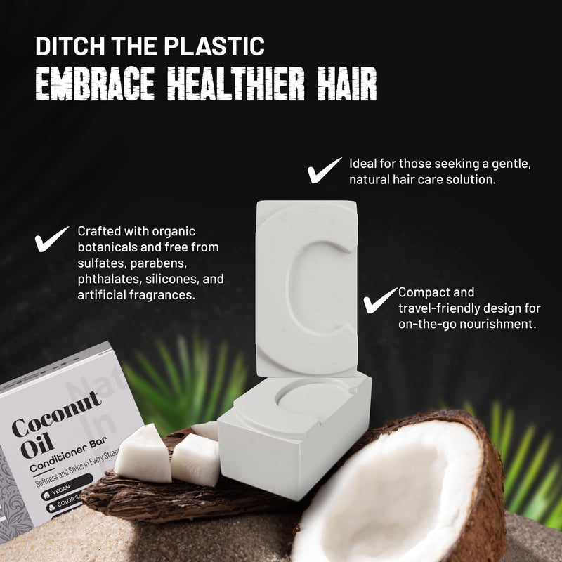 Coconut Oil Conditioner Bar - Herbishh