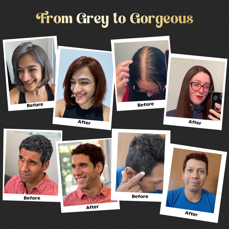 Chestnut Brown Hair Color Shampoo 500ml- Herbishh