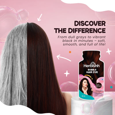 Dark-Brown-bubble-hair-dye-difference