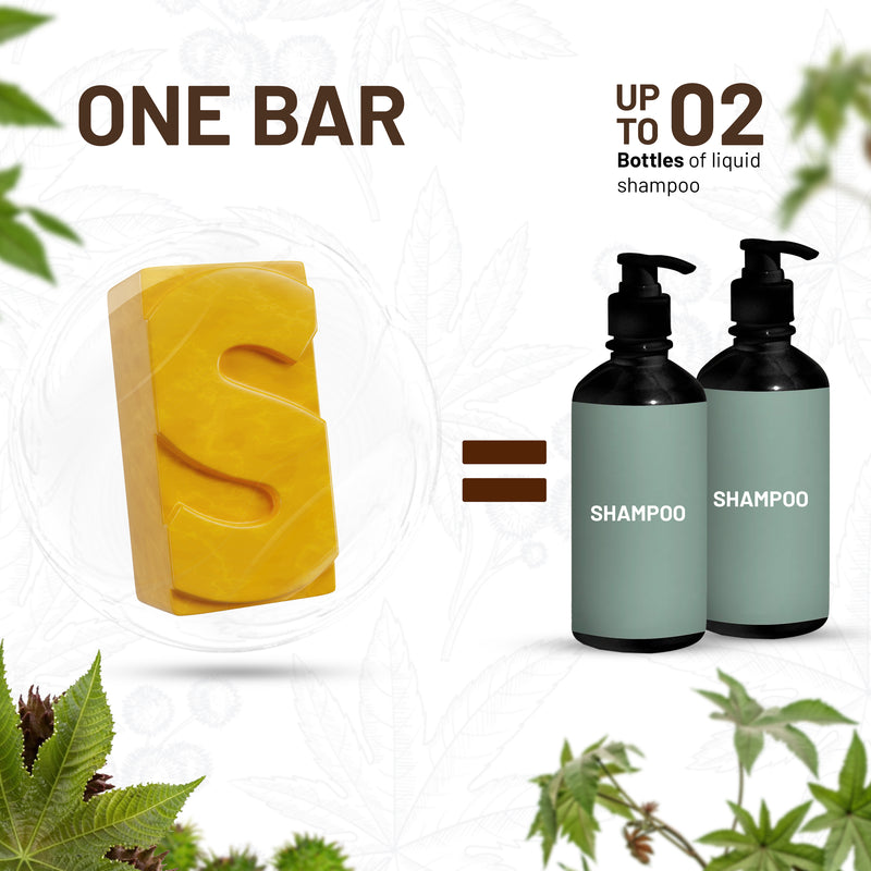 Castor Oil Shampoo Bar- Herbishh