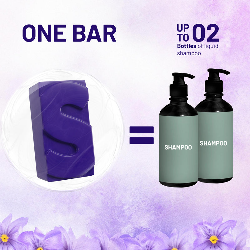 Purple Toning Biotin Shampoo Bar - Herbishh
