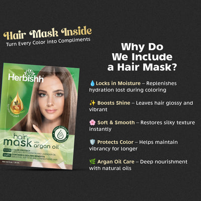 Chestnut Brown Hair Color Shampoo 500ml- Herbishh