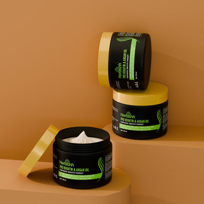 Buy 3 Argan Hair Masks, Get 3 Hair Oils FREE - Herbishh