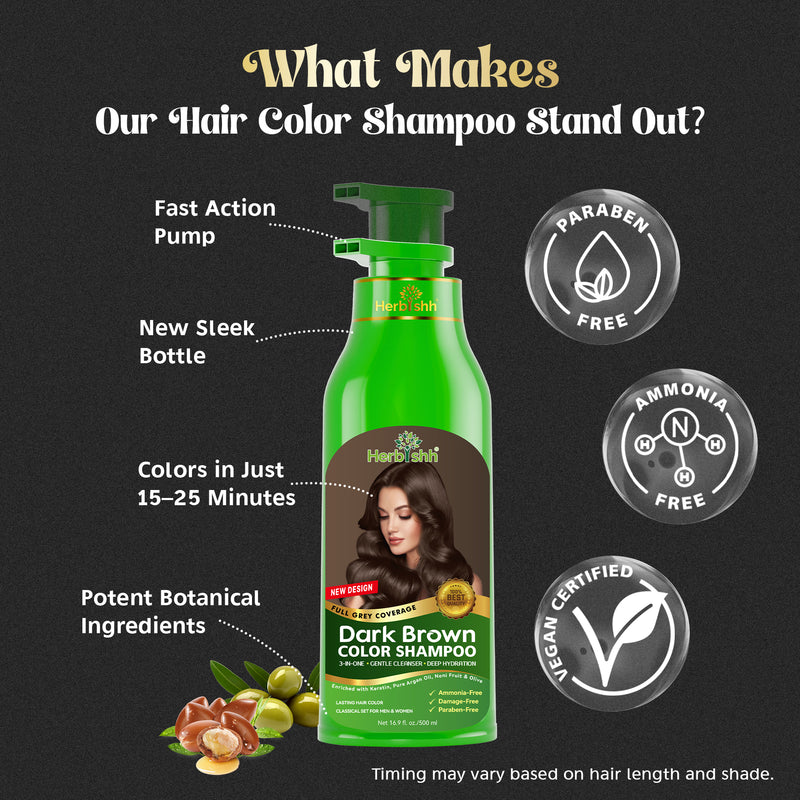 BUY 2 GET 2 Herbishh Hair Color Shampoo