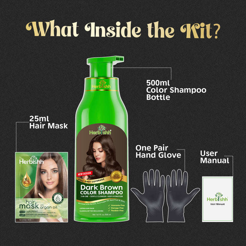 BUY 2 GET 2 Herbishh Hair Color Shampoo