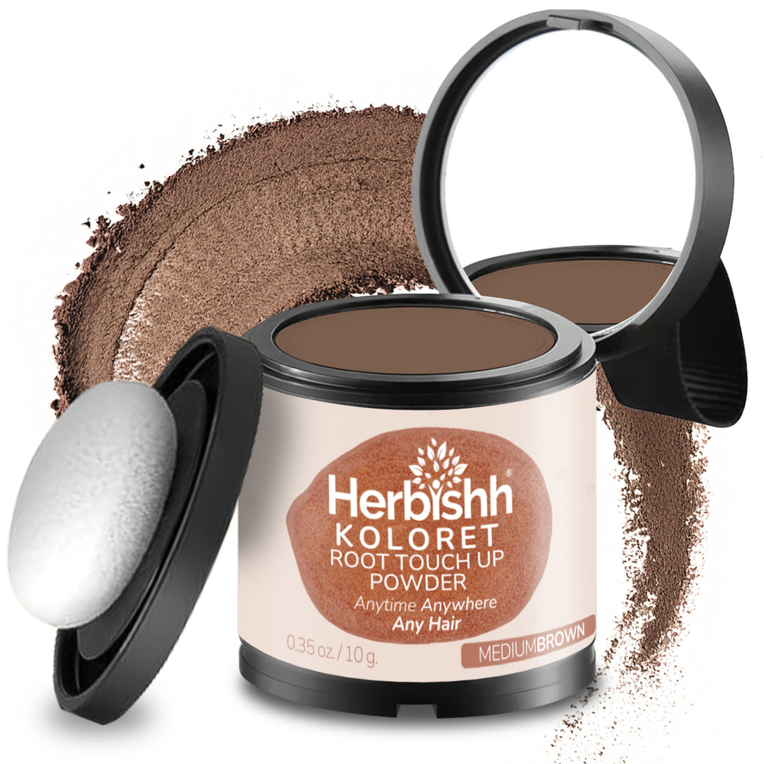 Medium Brown Root Touch-Up Powder | Grey Coverage Powder