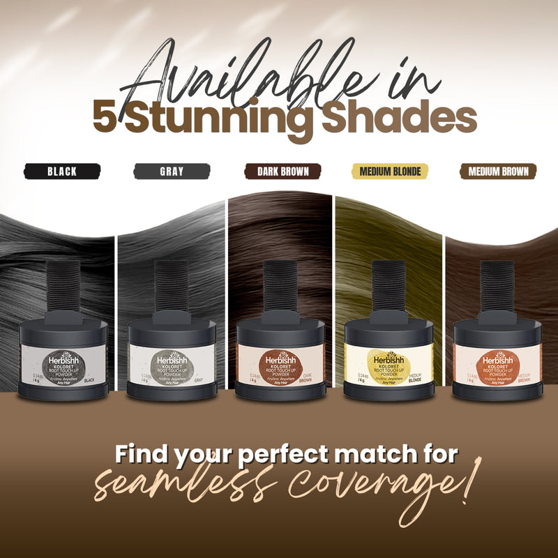 Herbishh Koloret Root Touch-Up Powder – Dark Brown 4 gm Hair care.