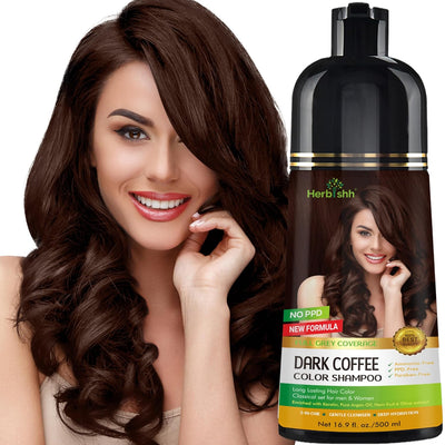 1pc PPD Free Natural Hair Dye Color Shampoo - Herbishh