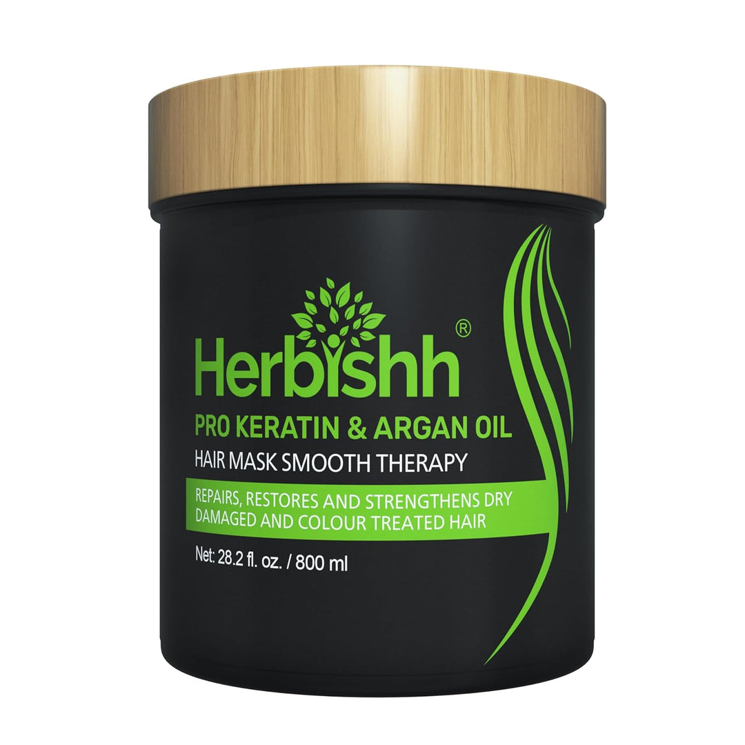 Herbishh Pro-Keratin & Argan oil hair mask | Deep nourishment