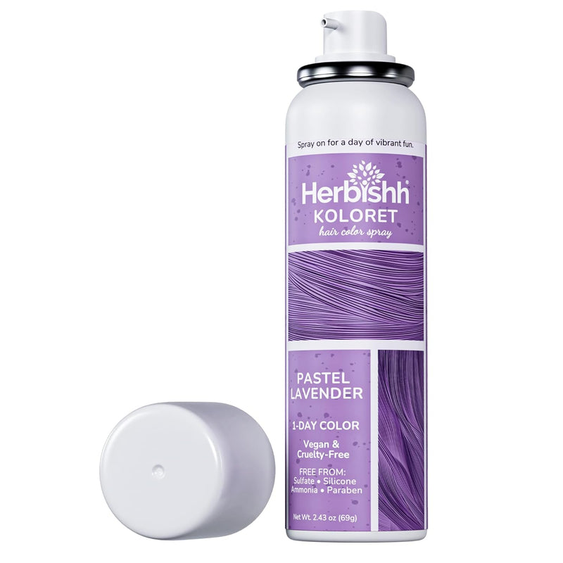 Koloret Temporary Hair Color Spray Pastel Lavender - Herbishh
