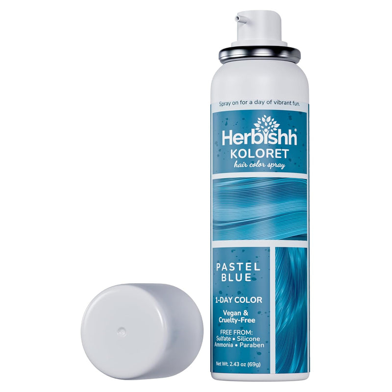 Koloret Temporary Hair Color Spray -Pastel Blue- Herbishh