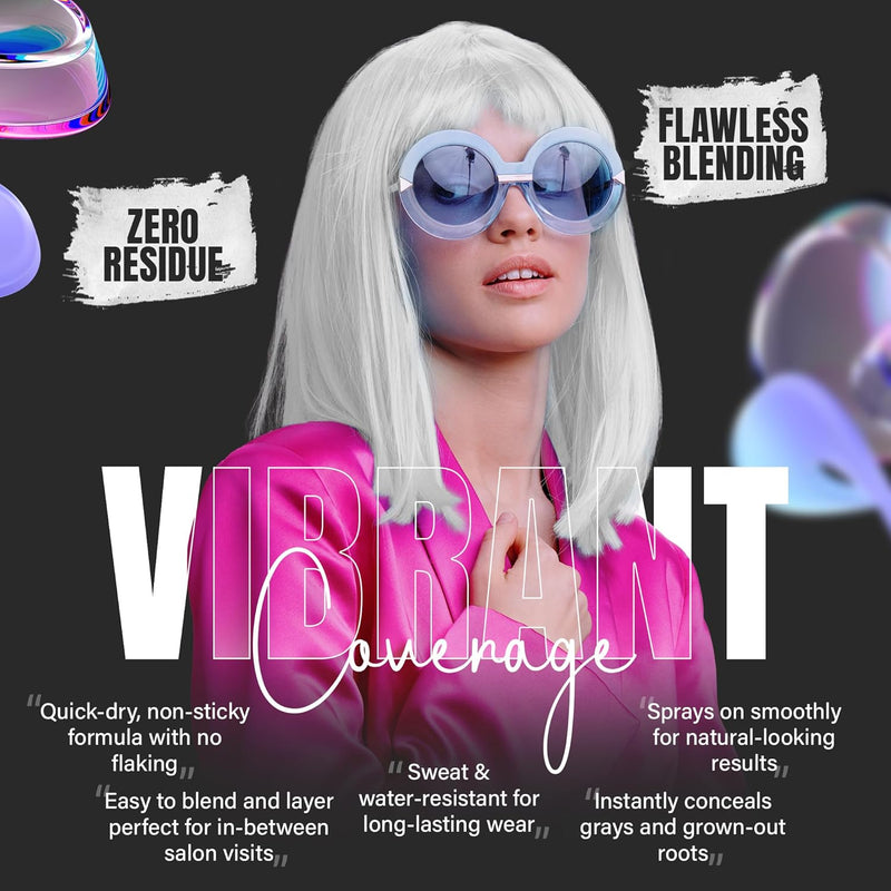 Koloret Temporary Hair Color Spray Pastel Silver - Herbishh