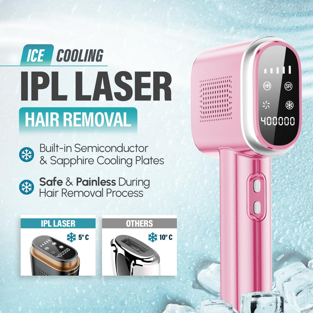 Herbishh IPL Laser Hair Removal Machine | 400,000 Flashes with