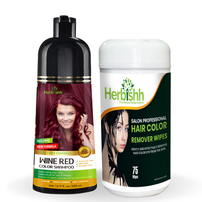 AS-Color Shampoo and Stain Remover Wipes Combo Pack - Herbishh