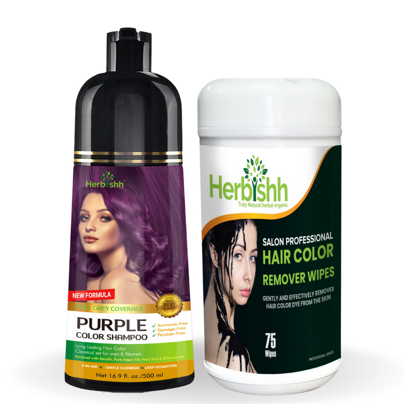 AS-Color Shampoo and Stain Remover Wipes Combo Pack - Herbishh