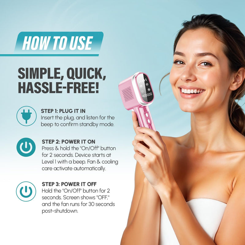 Herbishh IPL Laser Hair Removal Device