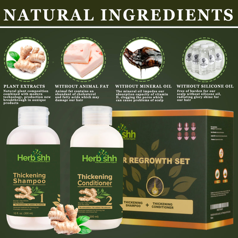Herbishh Hair Thickening Shampoo & Conditioner set