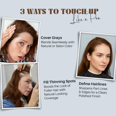Koloret Quick Root Touch Up Hair Color Spray Medium Brown- Herbishh