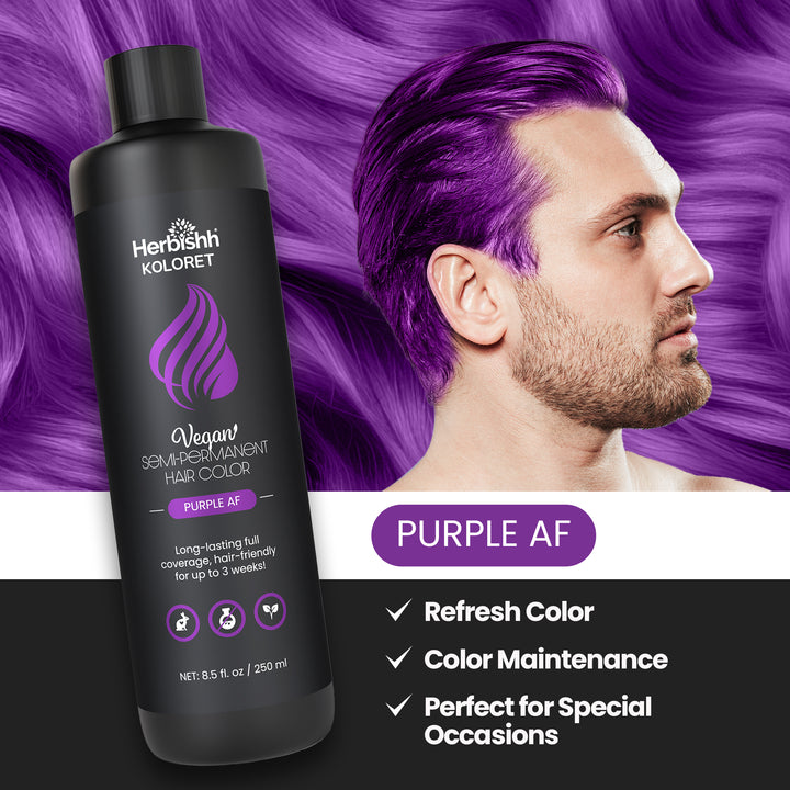 Herbishh Koloret Semi Permanent Hair Color - Purple – herbishh.com
