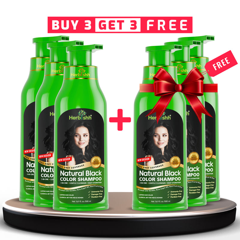 BUY 3 GET 3 Herbishh Hair Color Shampoo