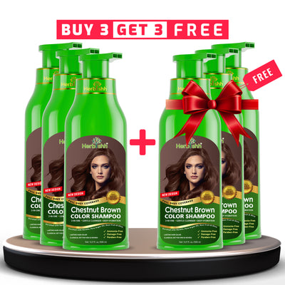 BUY 3 GET 3 Herbishh Hair Color Shampoo