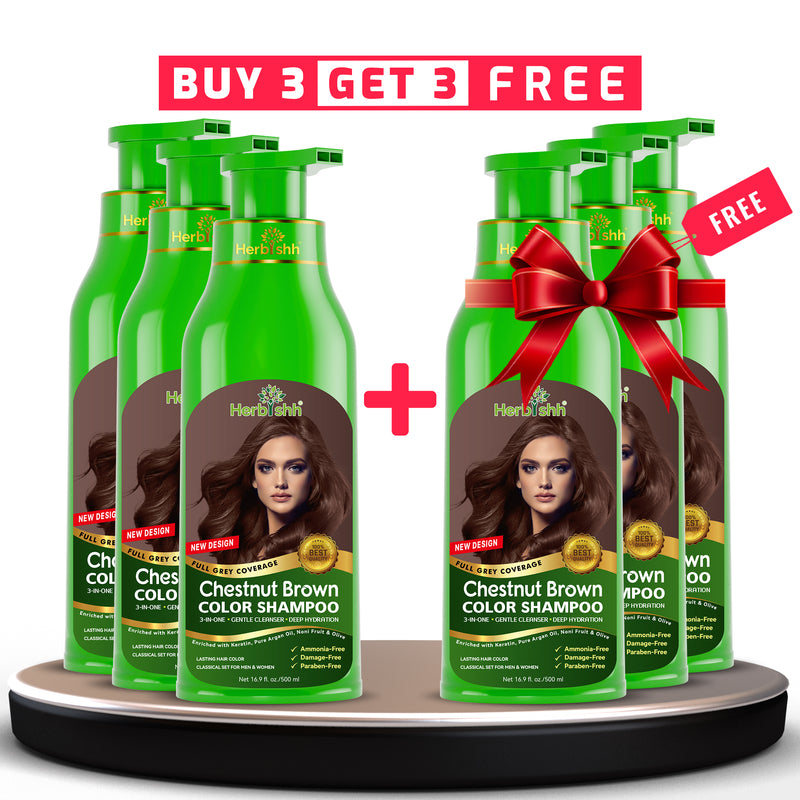 BUY 3 GET 3 Herbishh Hair Color Shampoo