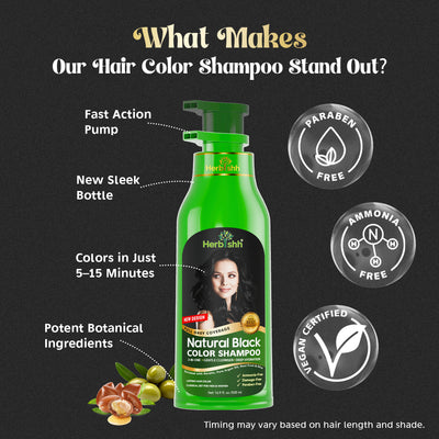 BUY 2 GET 2 Herbishh Hair Color Shampoo