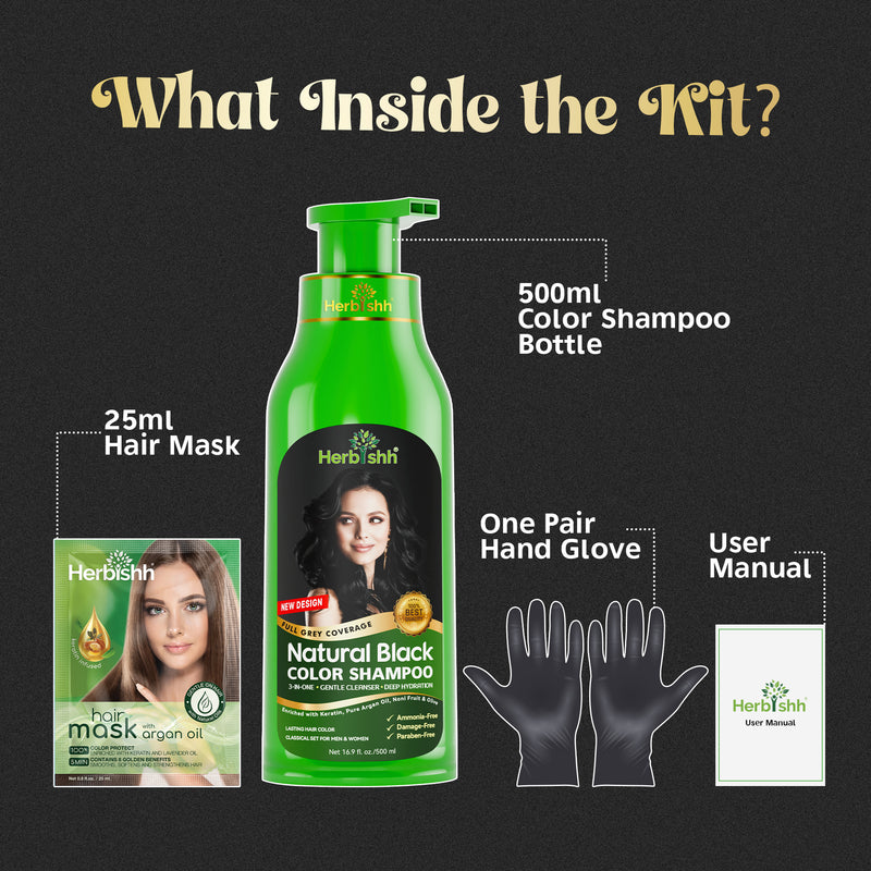 BUY 2 GET 2 Herbishh Hair Color Shampoo