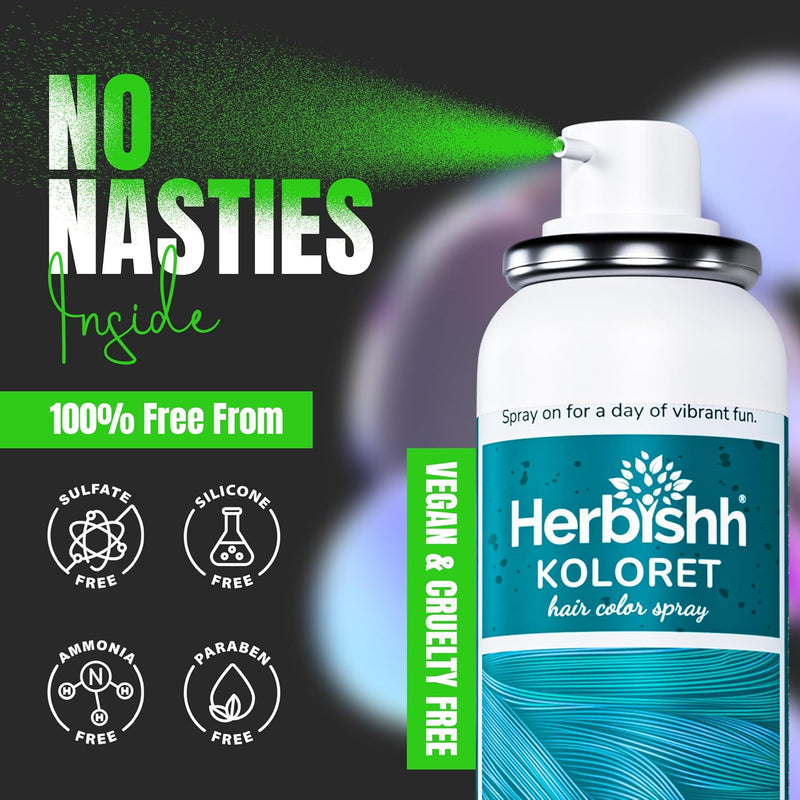 Koloret Temporary Hair Color Spray Mint Green - Herbishh