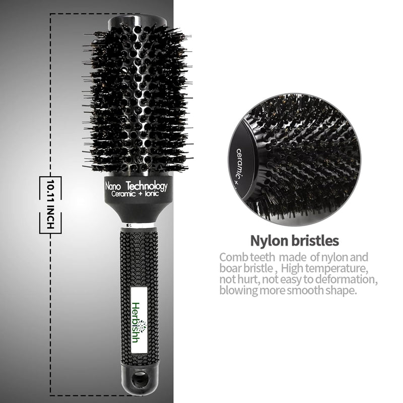 Herbishh Ceramic Thermal Round Brush for Blow Drying