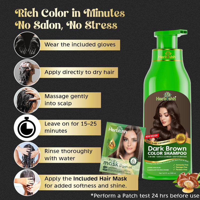 BUY 2 GET 2 Herbishh Hair Color Shampoo