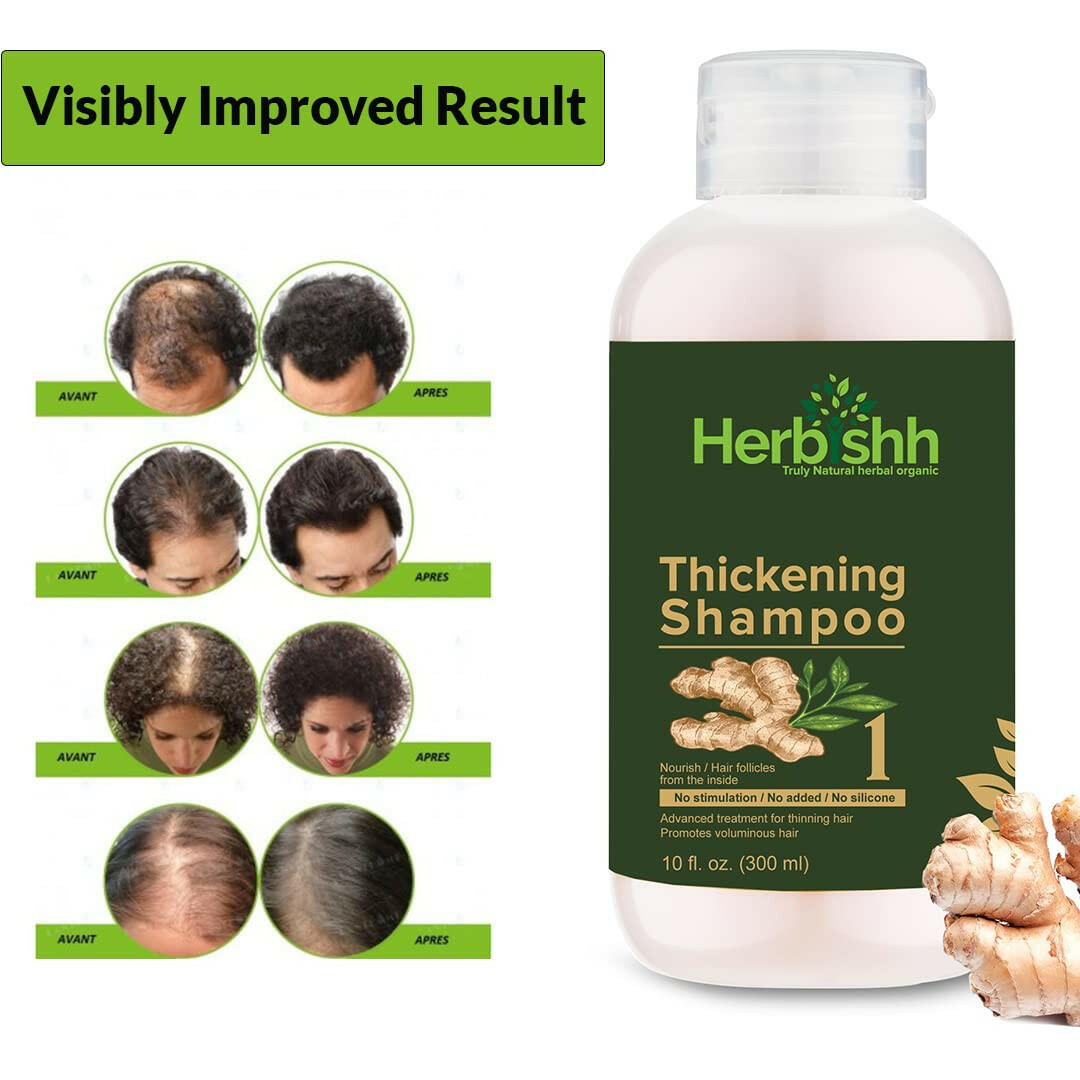 Hair Thickening Shampoo & Conditioner Set | Herbishh – herbishh.com