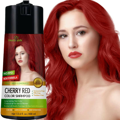 1pc Herbishh PPD Free Natural Hair Dye Color Shampoo