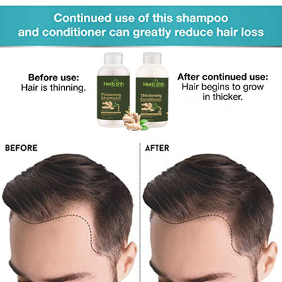 Before and After Use of Herbishh Shampoo