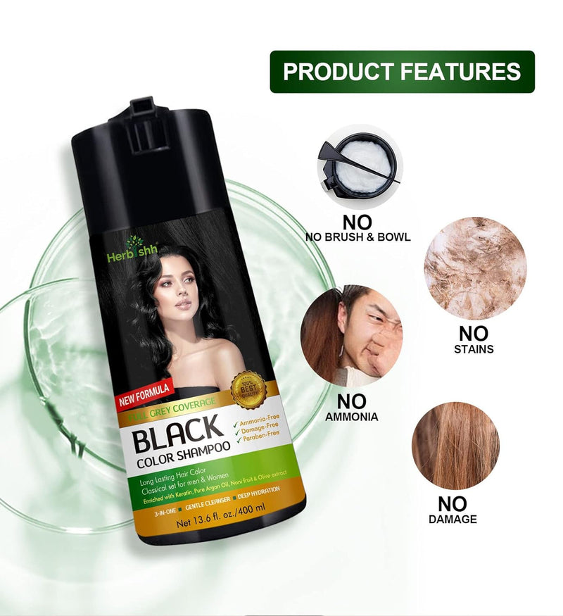 New Formula based Hair Dye Shampoo - Herbishh