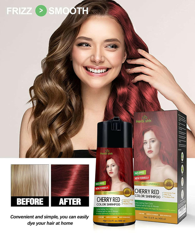 1pc Herbishh PPD Free Natural Hair Dye Color Shampoo