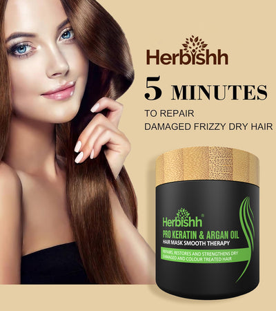 Pro Keratin Argan Hair Mask - Herbishh
