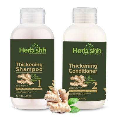 Hair Thickening Shampoo & Conditioner set- Herbishh