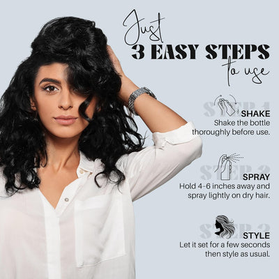 Herbishh Koloret Quick Root Touch Up Hair Color Spray Black