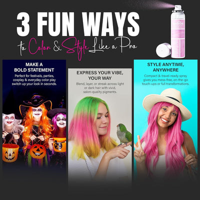 Herbishh Koloret Pastel Pink Hair Tint Spray (69g)