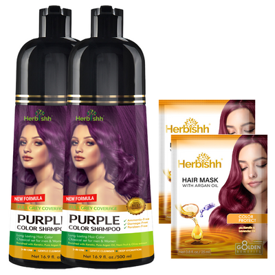 2pcs Herbishh Color shampoo