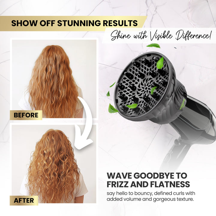 Wavy Hair Diffuser Makes Hair Frizzy Diffuse Curly Drying Wavy